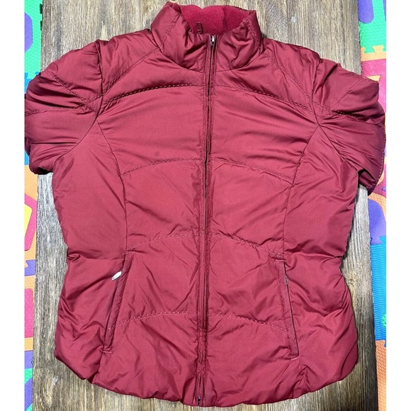 Eddie Bauer Goose Down Puffer Puffy Jacket Coat Women's Size Medium Flaws - Picture 1 of 11